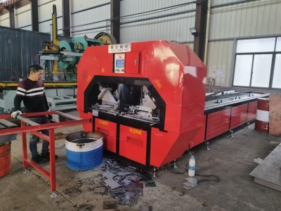 扁钢冲孔切断一体机钢板自动冲剪机